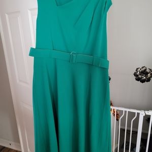 Green Calvin Klein Dress Size 16 NWT